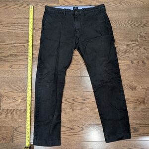 J. Crew Men's Black Chinos